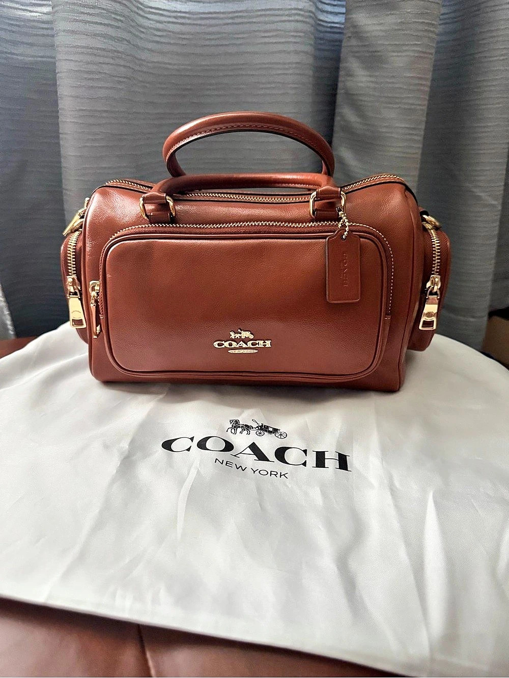 Coach Rowan satchel in Loved Leather